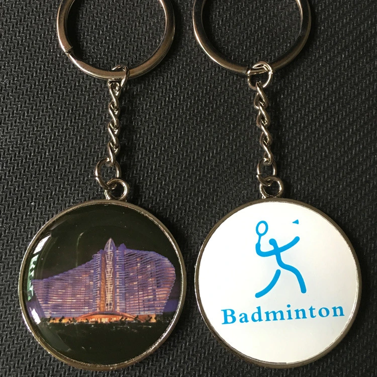 Customized Circular Double-Sided Adhesive Keychain Creative Keychain Epoxy Keychain