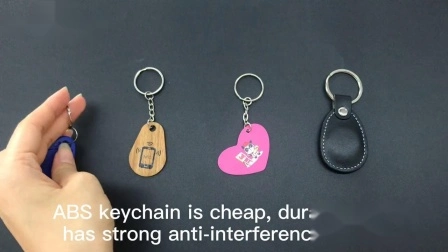 RFID ABS Keyfob impressão personalizada chaveiro de controle de acesso