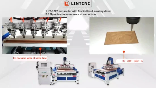 Venda quente 1325 1520 1530 Máquina roteadora CNC para carpintaria Indústria de móveis